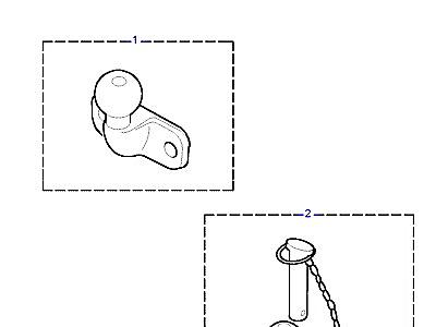 A01160 TOWING EQUIPMENT-TOW BALL ASSEMBLIES  Defender (L316)