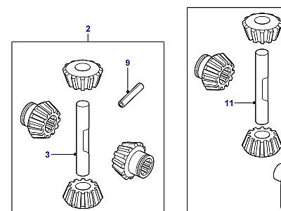 B02010 CROWNWHEEL AND PINION  Defender (L316)