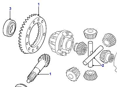 B02011 CROWNWHEEL AND PINION  Defender (L316)