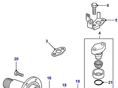 B02035 SWIVEL PIN HOUSING  Defender (L316)