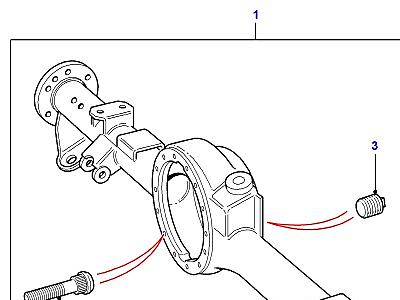 B05020 REAR AXLE CASE В СБОРЕ  Defender (L316)