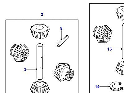 B05025 CROWNWHEEL AND PINION - 2 PINION  Defender (L316)