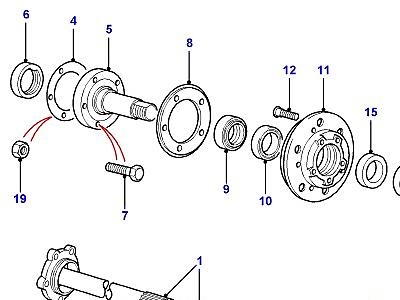 B05035 HUBS AND ПРИВОДНОЙ ВАЛS  Defender (L316)