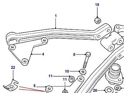 B06025 TOP LINK, FULCRUM & BALL JOINT  Defender (L316)
