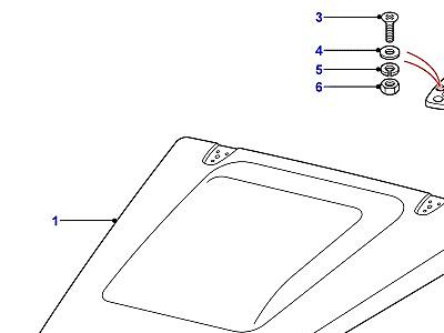 C01015 КАПОТ И СОПУТСТВУЮЩИЕ ЭЛЕМЕНТЫ  Defender (L316)
