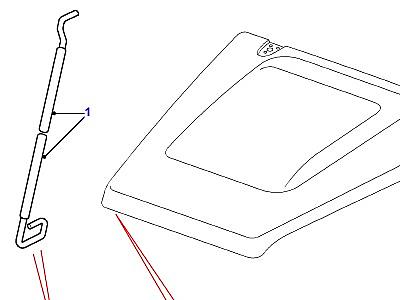 C01020 BONNET PROP  Defender (L316)