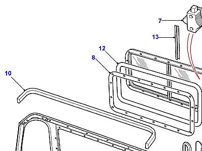 C01045 CAB BODY PANEL REAR  Defender (L316)