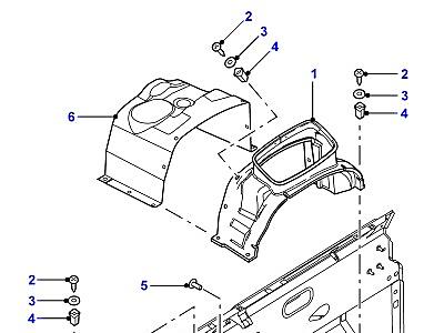 C01075 DIAPHRAGM & TUNNEL PANELS  Defender (L316)