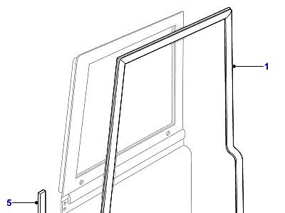 C01115 FRONT DOOR SEALS  Defender (L316)