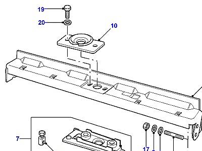C01130 GRILLE, TOP PANEL & BRACES-CABLE BONNET RELEASE  Defender (L316)