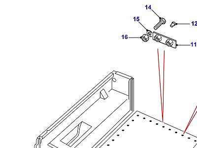 C01235 REAR BODY LOWER - MOUNTINGS  Defender (L316)
