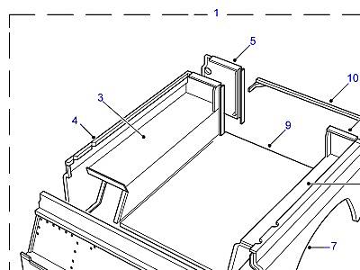 C01295 REAR BODY LOWER - WITH BULKHEAD  Defender (L316)