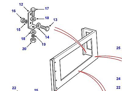 C01305 REAR BODY UPPER FIXINGS  Defender (L316)