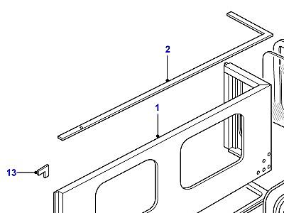 C01310 REAR BODY UPPER  Defender (L316)