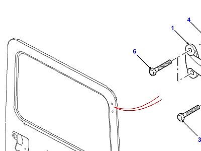 C01335 REAR END DOOR HINGES  Defender (L316)