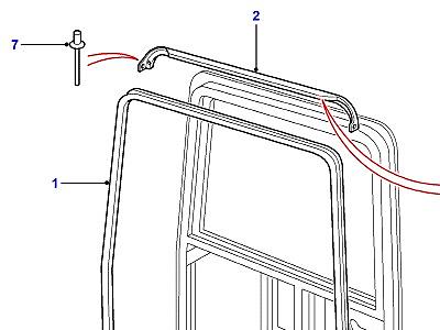 C01345 REAR END DOOR SEALS  Defender (L316)