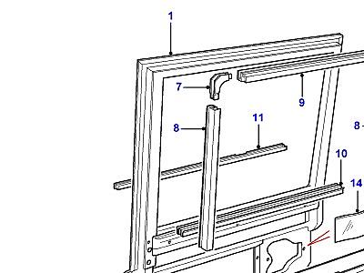 C01360 REAR SIDE DOOR В СБОРЕ  Defender (L316)