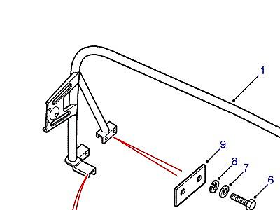 C01385 ROLL PROTECTION BAR  Defender (L316)