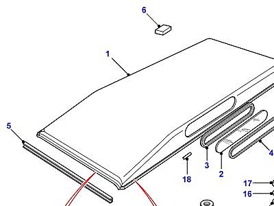 C01390 ROOF В СБОРЕ  Defender (L316)