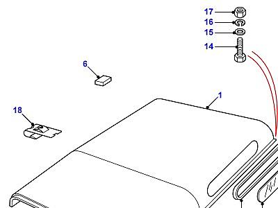 C01395 ROOF В СБОРЕ  Defender (L316)