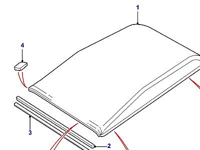 C01400 ROOF В СБОРЕ  Defender (L316)