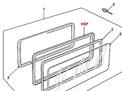 C01415 SIDE WINDOW - FIXED  Defender (L316)