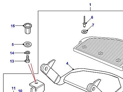 C01445 STEP В СБОРЕ -REAR END DOOR  Defender (L316)