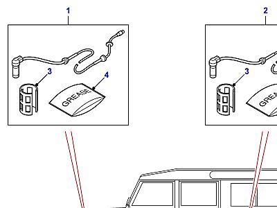 D01005 ABS SENSORS  Defender (L316)