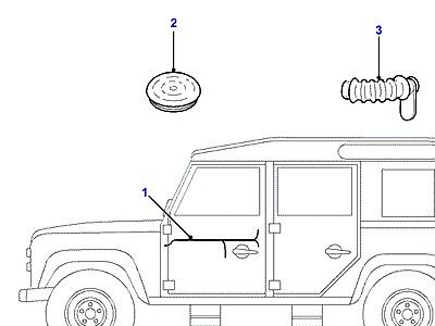 D02020 HARNESS-DOOR FRONT  Defender (L316)
