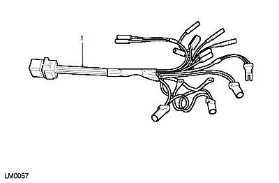 D02035 HARNESS-FRONT FENDER  Defender (L316)