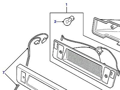 D08020 HIGH LEVEL STOP LAMP  Defender (L316)