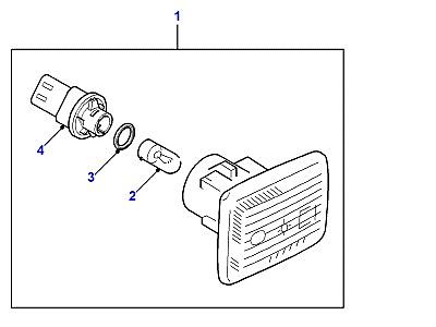 D08040 БОКОВЫЕ УКАЗАТЕЛИ ПОВОРОТА  Defender (L316)