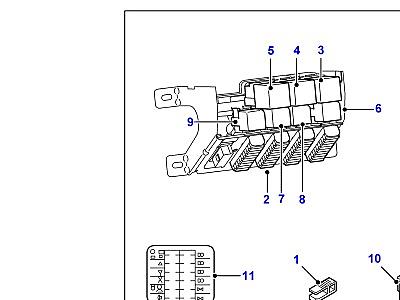 D09005 РЕЛЕ И ПЛАВКИЕ ПРЕДОХРАНИТЕЛИ  Defender (L316)