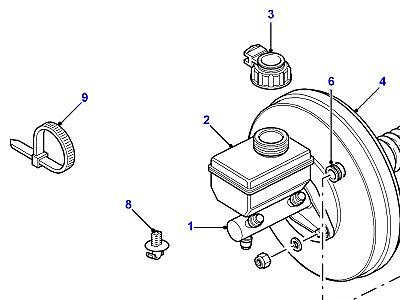 E01010 MASTER CYLINDER & SERVO  Defender (L316)