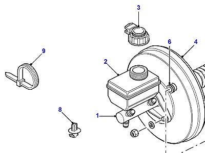 E01015 MASTER CYLINDER & SERVO  Defender (L316)