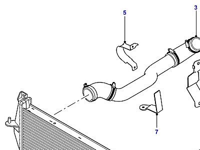 F02011 INTERCOOLER HOSES  Defender (L316)