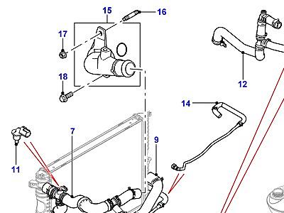 F02016 RADIATOR HOSES  Defender (L316)