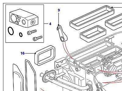 F03020 ОТОПИТ./ КОНДИЦ.В СБОРЕ И ЭЛЕМЕНТЫ  Defender (L316)