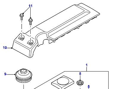 G01030 КРЫШКА ГОЛОВКИ ЦИЛИНДРОВ  Defender (L316)