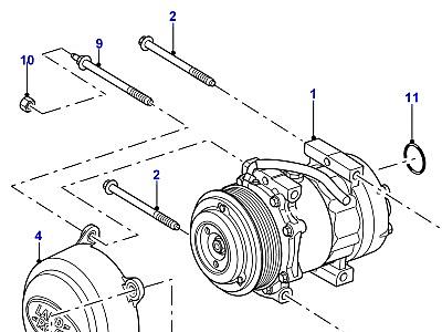 G07002 КОМПРЕССОР КОНДИЦИОНИРОВ. ВОЗДУХА  Defender (L316)