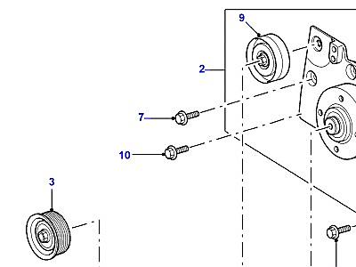 G07010 ШКИВЫ И ПРИВОДНЫЕ РЕМНИ  Defender (L316)