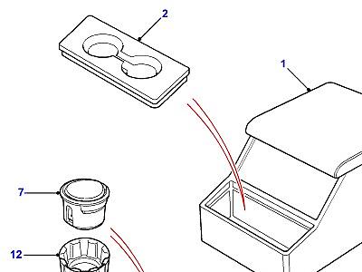 K01035 CUBBY BOX-SLOPING FRONT  Defender (L316)