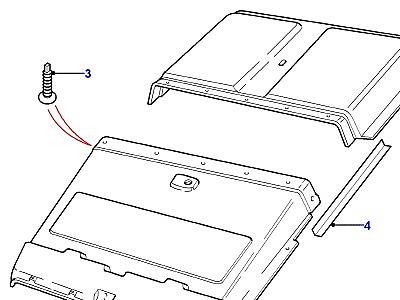 K01070 ROOF TRIM  Defender (L316)
