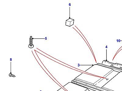 K01080 ROOF TRIM  Defender (L316)