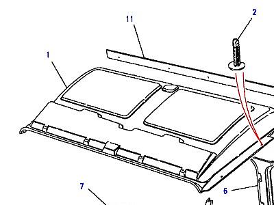 K01085 ROOF TRIM  Defender (L316)