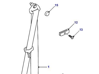 N01005 РЕМНИ БЕЗОПАСНОСТИ ПЕРЕДНИХ СИДЕНИЙ  Defender (L316)