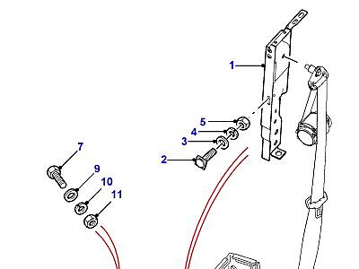 N01035 REAR FORWARD FACING SEATS  Defender (L316)