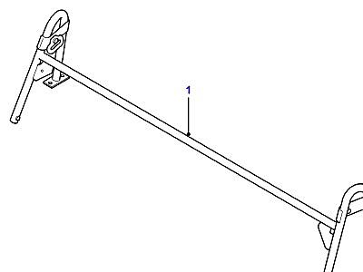 N01050 SOFT TOP FRONT SEAT ANCHORAGE RAIL  Defender (L316)