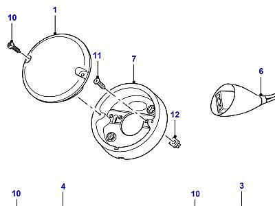 O02045 LAMPS REAR - INDICATOR,FOG,REVERSE  Defender (L316)