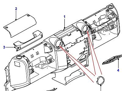 O05035 ПАНЕЛЬ ПРИБОРОВ  Defender (L316)